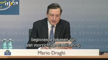 RTL Z Nieuws Draghi acht risico op hoge inflatie klein