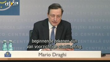 RTL Z Nieuws Draghi acht risico op hoge inflatie klein