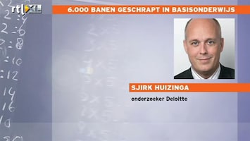 RTL Z Nieuws Tweereden waarom basisscholen moeten schrappen in personeel