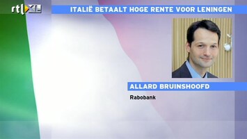 RTL Z Nieuws Italië betaalt hoge rente voor leningen