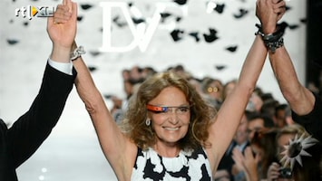 RTL Boulevard Diane von Fürstenberg's modeshow tijdens The New York Fashion Week