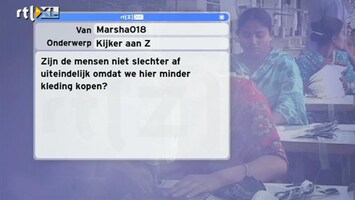 Special: De Kijker Aan Zet Zijn de mensen uieindelijk niet slechter af omdat we hier minder kleding kopen?