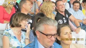 RTL Boulevard Prins Laurent gespot bij concert Robbie Williams