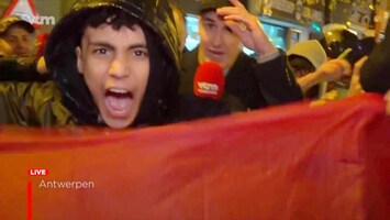 Fans belagen Vlaamse verslaggever tijdens live uitzending