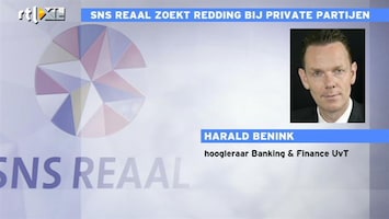 RTL Z Nieuws beursupdate 09:00 Geen vertrouwen destilleren uit koersstijging SNS