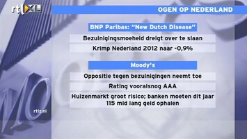 RTL Z Nieuws 09:00 Moody's + BNP Paribas: grootste risico is huizenmarkt