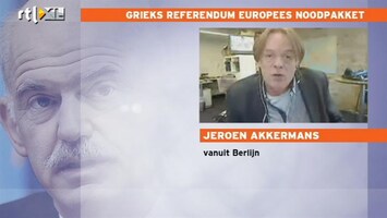 RTL Z Nieuws Grieks referendum komt knalhard aan in Duitsland
