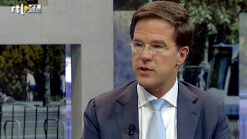 RTL Nieuws Rutte: iedereen voelt crisis in 2012