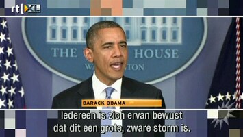 RTL Boulevard Presidentskandidaten en storm Sandy