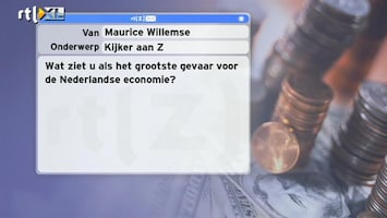 Special: De Kijker Aan Zet Wat is het grootste gevaar voor de Nederlandse economie?