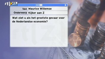 Special: De Kijker Aan Zet Wat is het grootste gevaar voor de Nederlandse economie?