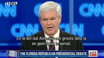 RTL Z Nieuws Gingrich wil kolonie op de maan