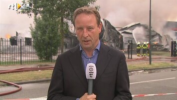 RTL Z Nieuws Verslaggever: Heftige brand, maar zonder gevaar