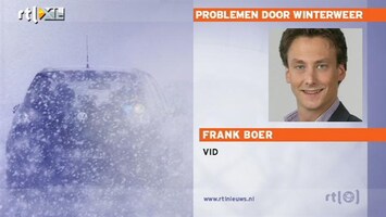 RTL Z Nieuws Sneeuw zorgt voor grote problemen op de weg en bij OV