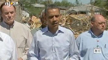 RTL Nieuws Obama in rampgebied tornado