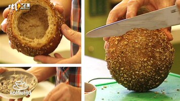 Koffietijd Volkorenbol met tonijn, paprika en olijvenmayo