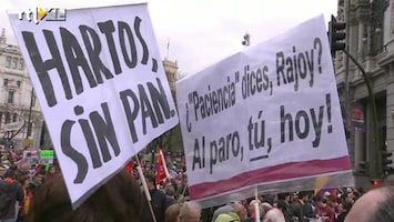 RTL Nieuws Veel demonstraties in Eurozone op Dag van de Arbeid