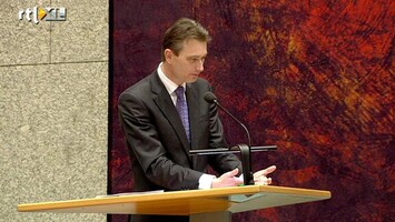 RTL Z Nieuws Keiharde kritiek oppositie bij presentatie Rutte 2