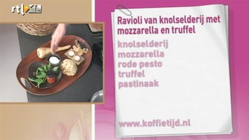 Koffietijd Vega-ravioli met mozzarella en truffel