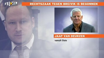 RTL Z Nieuws Proces tegen Brevik begint, hij heeft geen enkel mededogen