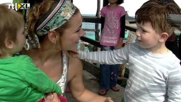 Expeditie Robinson Evi's kinderen op bezoek