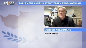 RTL Z Nieuws Hoe reageren Duitsers op 'nee' van Cyprus?