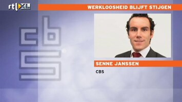 RTL Nieuws CBS: Zorgelijk - 1 op de 15 is werkloos