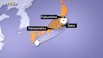 RTL Nieuws Tyfoon raast recht op Fukushima af