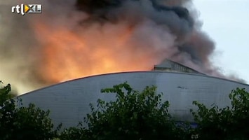RTL Nieuws Grote brand in sporthal Kopenhagen