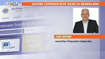 RTL Z Nieuws Nieuwe cooperatieve bank uit onvrede over huidige cultuur bij banken