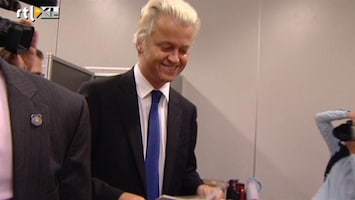 RTL Nieuws Geert Wilders brengt zijn stem uit