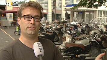 RTL Z Nieuws 'Vervuiling snorscooters vooral schadelijk voor fietsers'