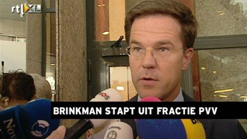 RTL Z Nieuws Rutte: vertrek Brinkman heeft geen gevolgen