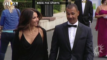 RTL Boulevard Ruud Gullit met vriendin Maggie bij Voetbalgala