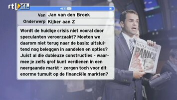 Special: De Kijker Aan Zet Wordt de crisis vooral door speculanten veroorzaakt