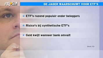 RTL Z Nieuws 11:00 synthetische index-trackers, ETF, zijn erg gevaarlijk