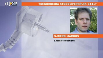 RTL Z Nieuws Trendbreuk: energieverbruik daalt nu