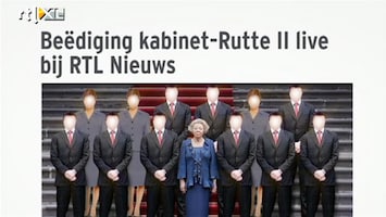 RTL Nieuws Beëdiging Rutte II openbaar en live te volgen