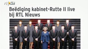 RTL Nieuws Beëdiging Rutte II openbaar en live te volgen