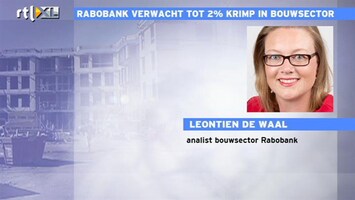 RTL Z Nieuws Rabobank ziet bouwsector verder wegzakken