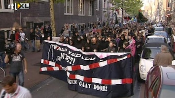 RTL Nieuws Krakersdemonstratie verloopt rustig