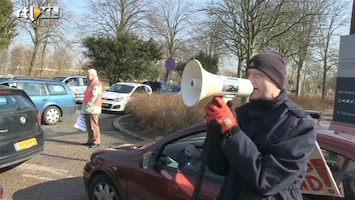 RTL Nieuws Protest in Heerhugowaard tegen sluiten gevangenissen