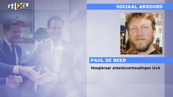 RTL Z Nieuws Paul de Beer: tweeslachtig akkoord