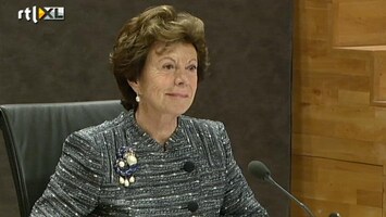 RTL Z Nieuws Neelie Kroes over betrokkenheid EC bij steunmaatregelen ABN en ING