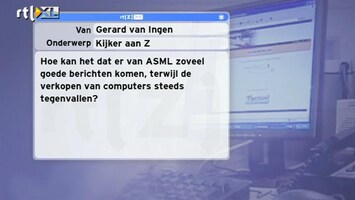 Special: De Kijker Aan Zet Hoe kan ASML zoveel goed nieuws brengen, terwijl de verkopen van computers tegenvallen?