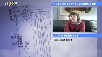 RTL Nieuws Nederlands jochie lost Eurocrisis op