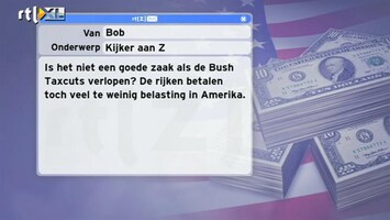 Special: De Kijker Aan Zet Goed als Bush Taxcuts verlopen? De rijken betalen toch veel te weinig belasting de VS