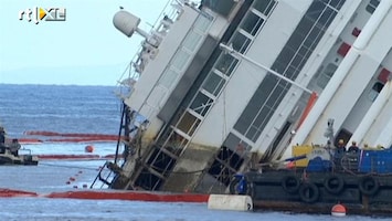 RTL Nieuws Costa Concordia centimeter voor centimeter omhoog