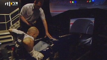 RTL GP: Formule 1 Pastor Maldonado in Williams-simulator