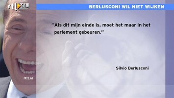 RTL Z Nieuws Haalt Berlusconi eind van de dag als premier?